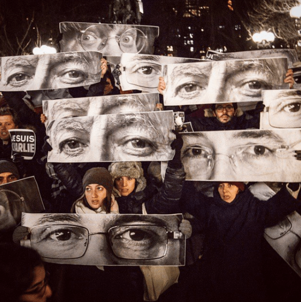 JR - Je suis Charlie (instagram @JR)