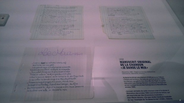 Manuscrit original Je Danse le Mia